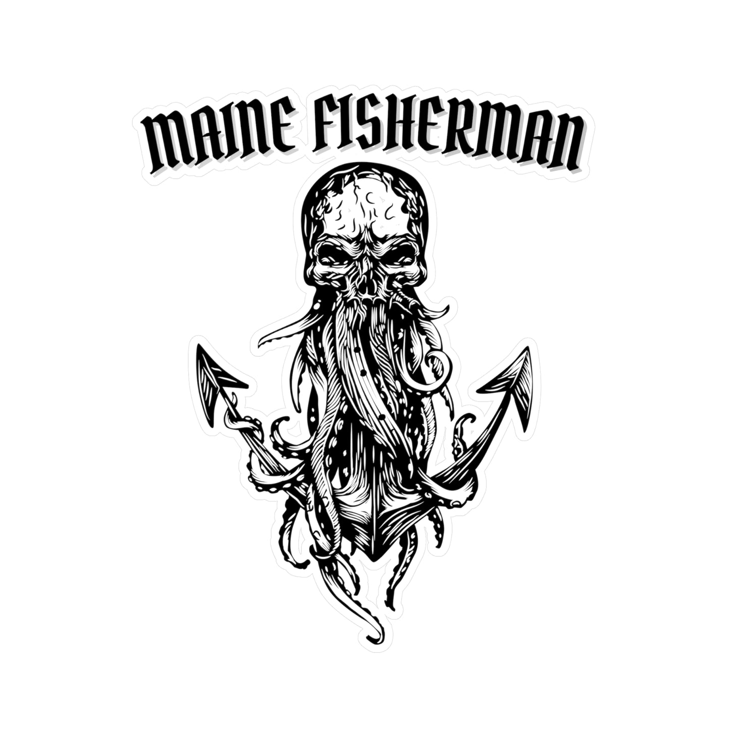 Maine Fisherman Sticker