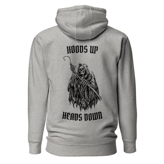 Hoods Up Heads Down Hoodie (Grey)